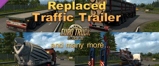 AI Replaced Trailers in Traffic [1.30.x] Eurotruck Simulator mod
