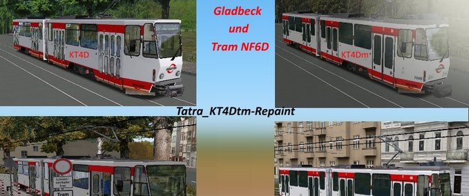 Bus Skins Gladbeck-Tatra_KT4Dtm-Repaint OMSI 2 mod