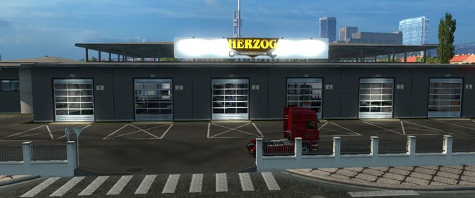 Sonstige Herzog Truck Services Garage Board Eurotruck Simulator mod