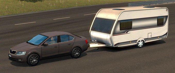 Trailer Caravan Anhänger für Singleplayer [1.30.x] Eurotruck Simulator mod