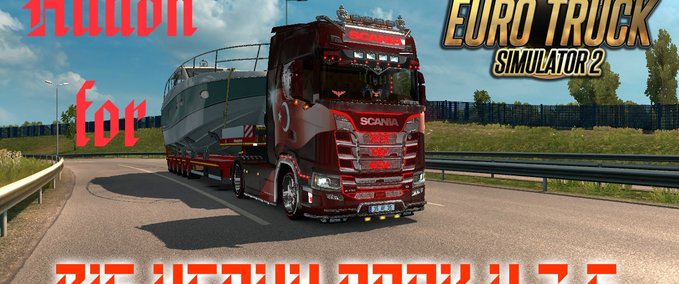 Trailer Addon for the Big Heavy Pack v3.6 from Blade1974 Eurotruck Simulator mod