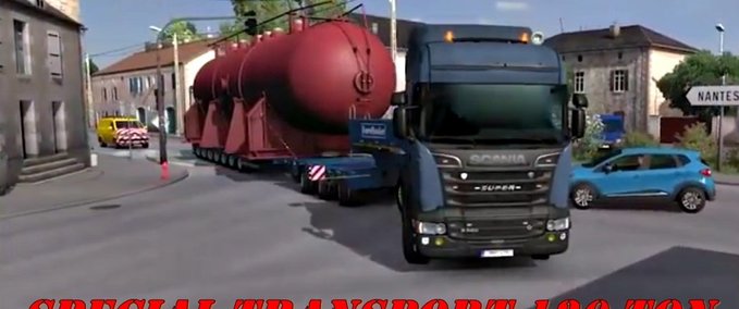 Trailer 120 Tonnen Anhänger für Spezialtransporte von M.HaDi [1.30.x] Eurotruck Simulator mod