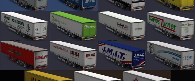Trailer Anhängerpaket europäischer Firmen [1.30.x] Eurotruck Simulator mod