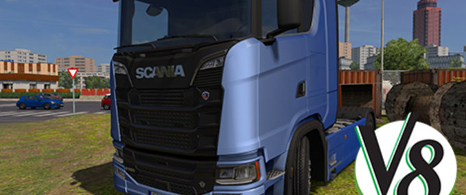 Sound Addon Kriechbaum Soundmod V8 closed windows für Scania 2016 r+s Eurotruck Simulator mod