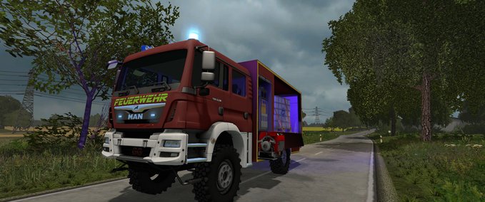 Feuerwehr MAN TGM Gerätewagen Logistik 2 Landwirtschafts Simulator mod