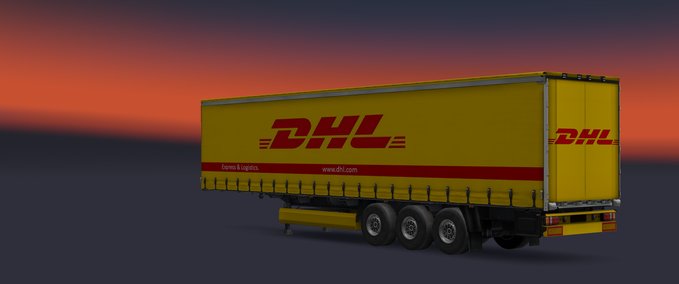 Skins DHL Trailer-Skin Eurotruck Simulator mod