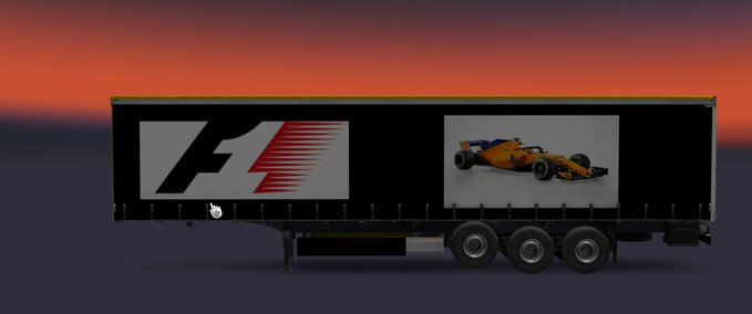 Skins F1 trailer skin Eurotruck Simulator mod