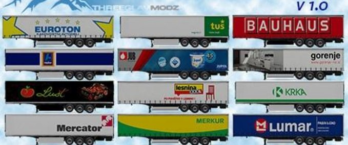 Trailer Slowenisches Anhängerpaket "Discounter" [1.31.x] Eurotruck Simulator mod