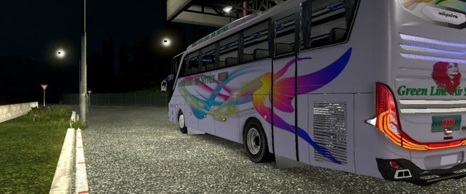 Sonstige Jet3 Bus Greenline + Metallic Skin HD [1.31.x] Eurotruck Simulator mod