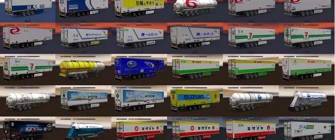 Trailer Anhängerpaket Japanischer Firmen [1.31.x] Eurotruck Simulator mod