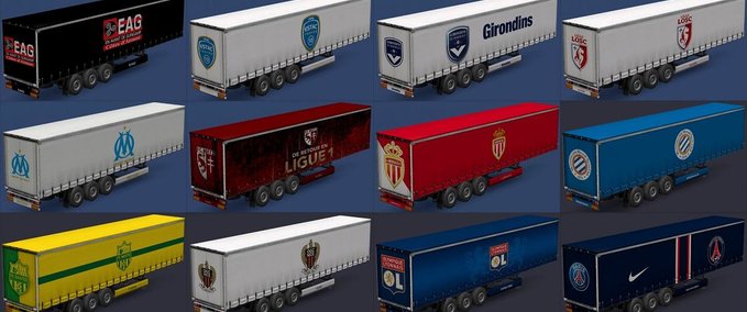 Trailer Anhängerpaket "Ligue 1 (FRA)" [1.31.x]  Eurotruck Simulator mod