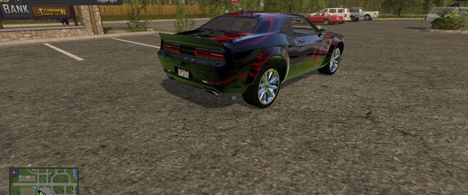 Dodge Challenger Red Neon Mod Image