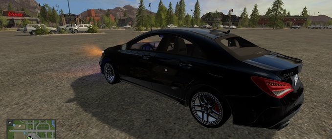PKWs Mercedes CLA 45 AMG Black Edition  Landwirtschafts Simulator mod