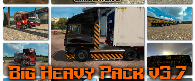 Trailer Big Heavy Pack v3.7 Eurotruck Simulator mod