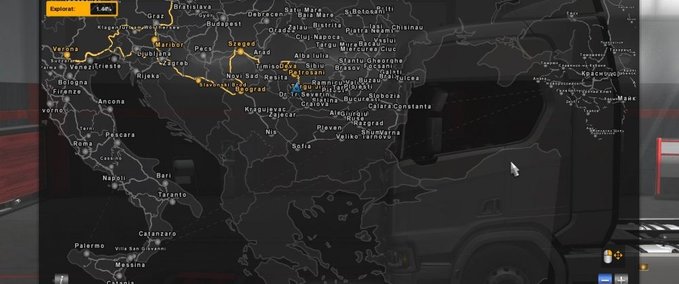 Maps Fährverbindung Promods - Roextended - SR 7.0 - Italy Eurotruck Simulator mod