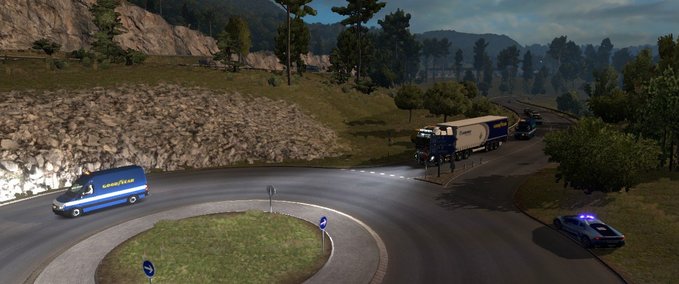 Trailer Special Transport! GOODYEAR! Truck Racing Accessories! [1.31.x] Eurotruck Simulator mod