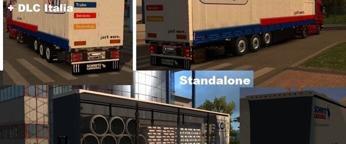Standalone-Trailer Schmitz S.KO Planenauflieger mit Baumaterial Eurotruck Simulator mod
