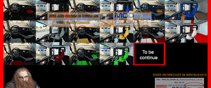 Interieurs Interieurpaket Scania R und S 2016 ETS2 1.31.XX Eurotruck Simulator mod