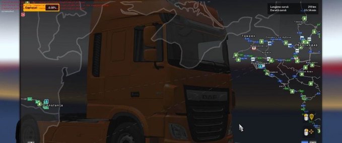 Maps Fährverbindung Promods 2.27- Southern Region 7.2.0  Eurotruck Simulator mod
