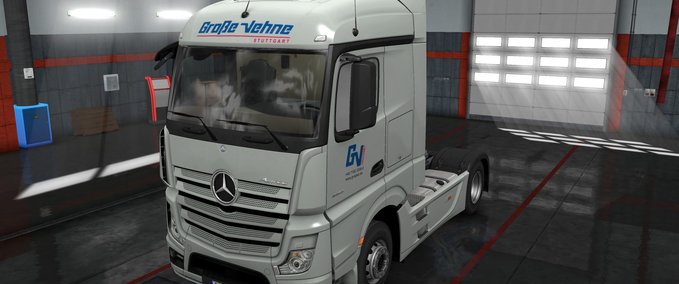 Skins Große Vehne Mercedes New Actros und Trailer Eurotruck Simulator mod