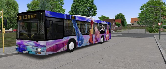 Bus Skins MAN 263 "No Game No Life" Repaint OMSI 2 mod