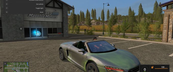 Audi R8 Spyder Green Decal Mod Image