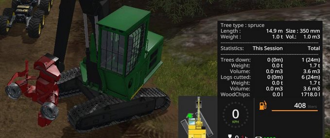 Scripte Woodharvester Tree Info Landwirtschafts Simulator mod