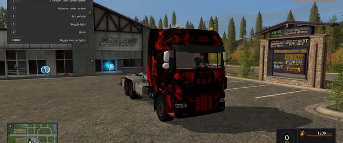 LKWs DAF Black and Red Landwirtschafts Simulator mod