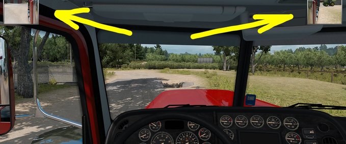 Anbauteile (ATS) Kleinere Außenspiegel 1.31.X American Truck Simulator mod