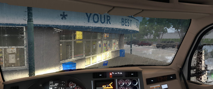 Mods Verbesserte Regentexturen 1.31.x American Truck Simulator mod