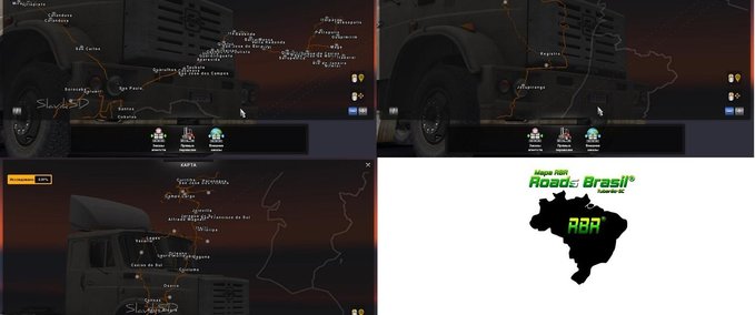 Maps Karte "Die Straßen Brasiliens" (1.31.x) Eurotruck Simulator mod