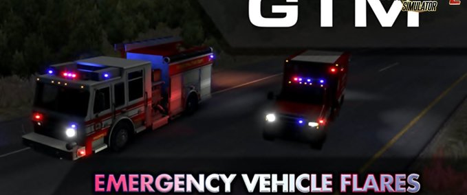 Sonstige GTM Rettungsfahrzeugleuchten 1.31.x Eurotruck Simulator mod