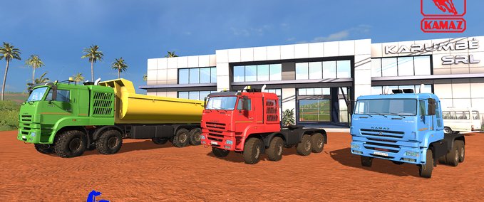 MAZ & Kamaz & Gaz Kamaz 65228 Pack Landwirtschafts Simulator mod