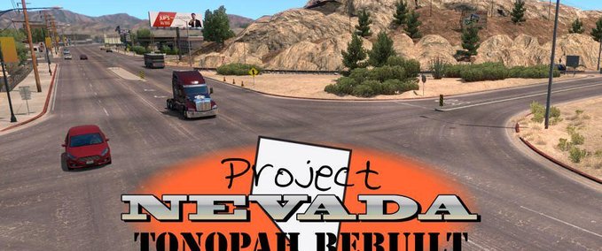 Maps TONOPAH REBUILT (1.31.2) American Truck Simulator mod