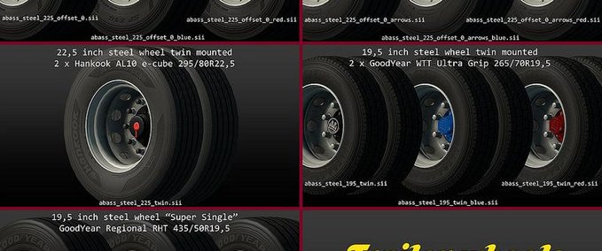 Reifen -und Felgenpaket für Anhänger von ABASSTREPPAS  [1.31.X] Mod Image