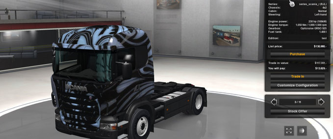 Trucks Scania Tribal 1.31.x American Truck Simulator mod