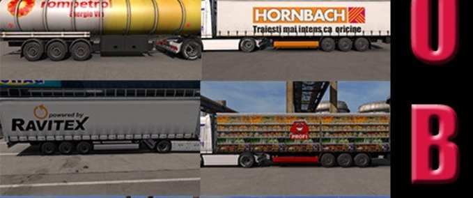 Trailer 10 Anhänger von realen Firmen 1.31.x Eurotruck Simulator mod