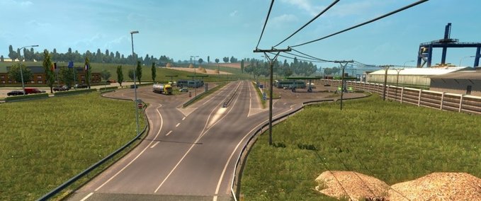 Maps Grenze Belgien - Frankreich neue Tankstelle [KEINE DLC BENÖTIGT]  Eurotruck Simulator mod