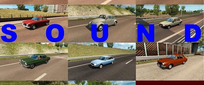 Sound Sounds für das "Classic Cars in Traffic" Paket von TrafficManiac v1.2 Eurotruck Simulator mod
