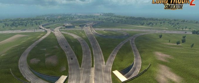 Maps [NO DLC is REQUIRED] Calais A16 and A216 Highway Junction Mod 1.31.x Eurotruck Simulator mod