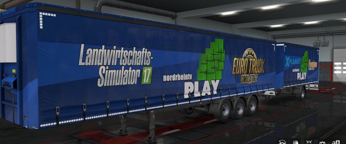 Skins NordrheintvPLAY Trailer Skin v1.32 Eurotruck Simulator mod