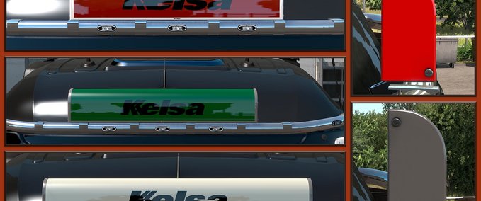 Sonstige KELSA LED ILLUMINATED NAMEBOARDS 1.32.x Eurotruck Simulator mod