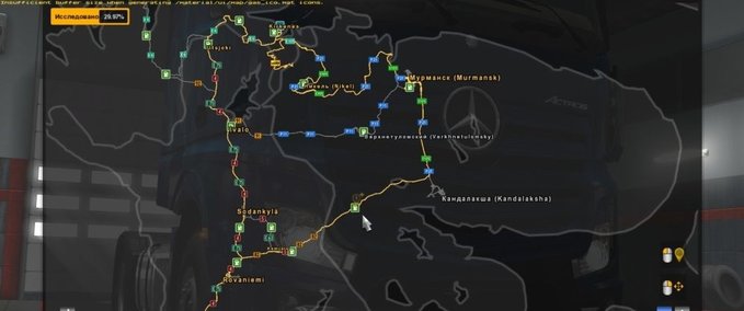 Maps ProMods 2.30 - RusMap 1.8.1 Straßenverbindung Eurotruck Simulator mod