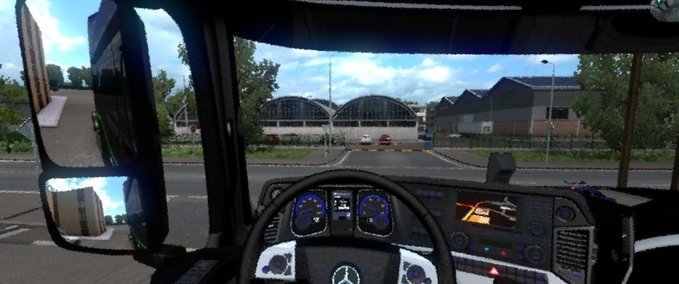 Interieurs Mercedes Benz New Actors Interior + Dashboard Color Pack Eurotruck Simulator mod