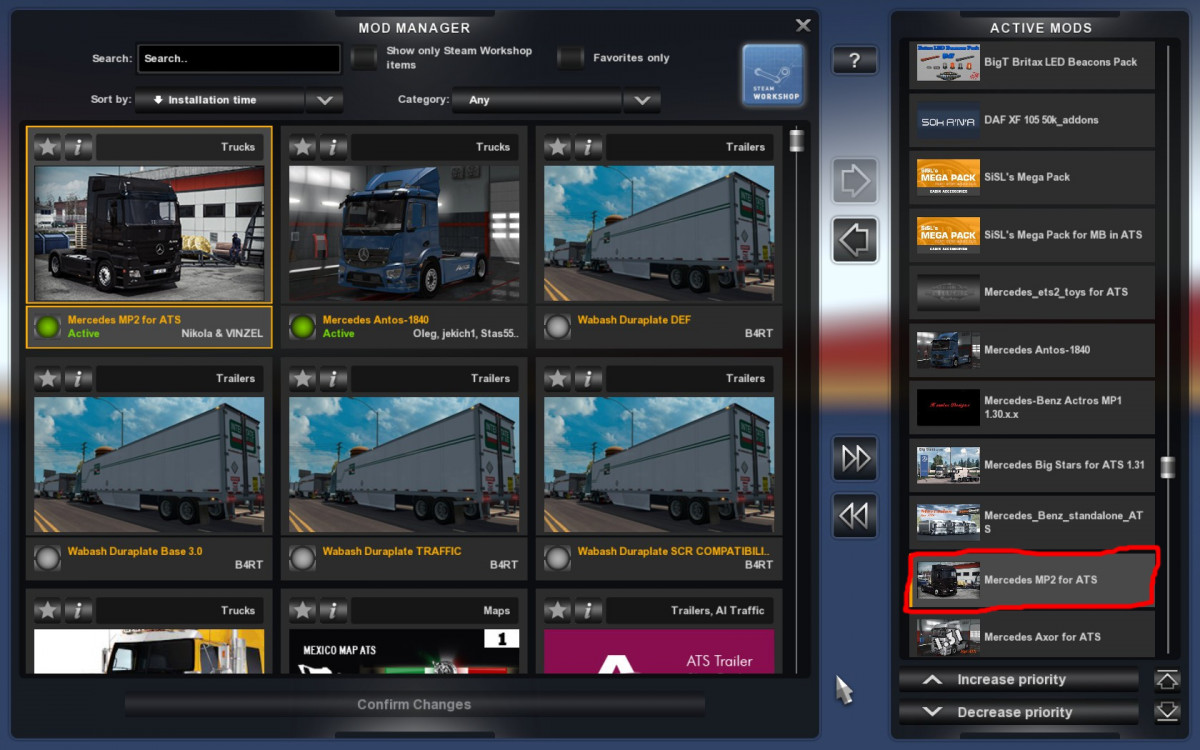 ATS Mercedes Benz MP2 1.31.x