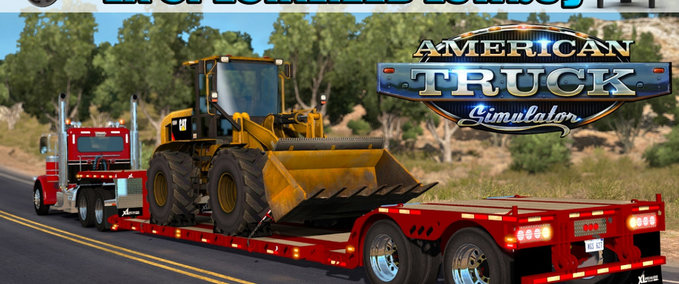 Trailer [ATS] XL Specialized Lowboy Trailer 1.32.x American Truck Simulator mod
