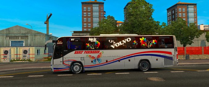 Mods volvo B12BTX bus Redesign Skin texture and interior 3d bus skin  ets2 mods 1.31.x Eurotruck Simulator mod