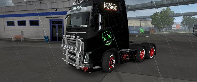 Skins Volvo FH16 (2012) The Purge Skin Eurotruck Simulator mod