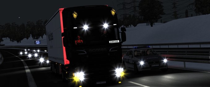 Sonstige Realistische Scheinwerferlichter 1.32 Eurotruck Simulator mod