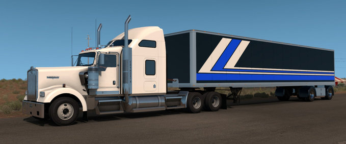 Trailer Custom 53? Anhänger 1.32 American Truck Simulator mod